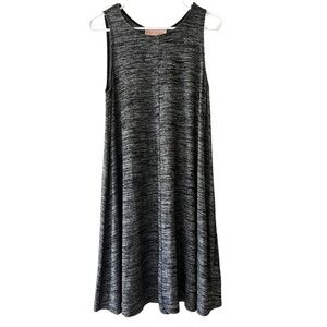 Philosophy Heathered Gray/Black Sleeveless Tent Dress